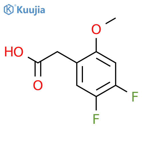 2-(4,5-difluoro-2-methoxyphenyl)acetic acid structure