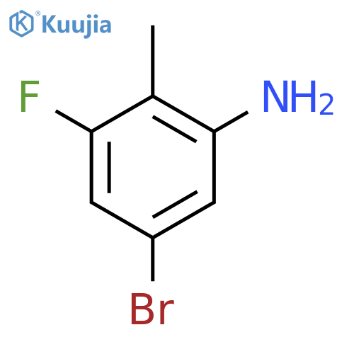 5-bromo-3-fluoro-2-methyl-aniline structure
