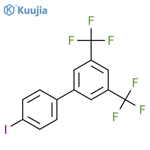4-[3,5-Bis(trifluoromethyl)phenyl]iodobenzene structure