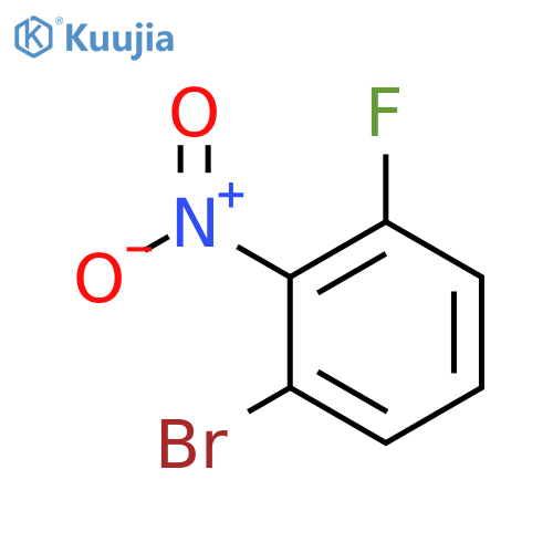1-Bromo-3-fluoro-2-nitrobenzene structure