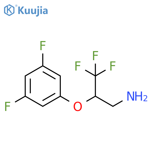 2-(3,5-Difluorophenoxy)-3,3,3-trifluoropropan-1-amine structure
