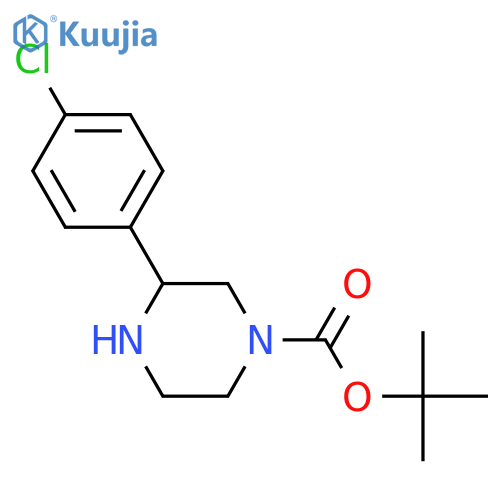 3-(4-Chlorophenyl)piperazine-1-carboxylic Acid tert-Butyl Ester structure