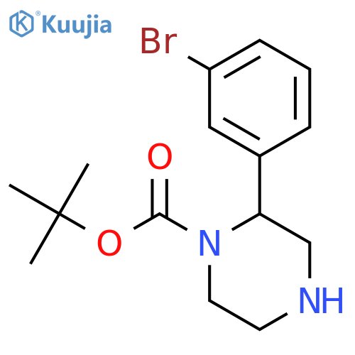 1-Boc-2-(3-Bromophenyl)piperazine structure