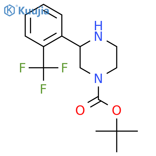 tert-butyl 3-2-(trifluoromethyl)phenylpiperazine-1-carboxylate structure
