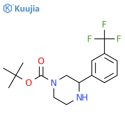 tert-butyl 3-3-(trifluoromethyl)phenylpiperazine-1-carboxylate structure