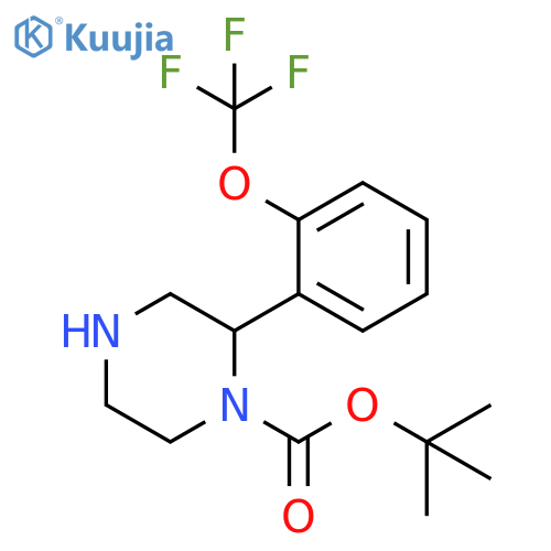 tert-butyl 2-2-(trifluoromethoxy)phenylpiperazine-1-carboxylate structure