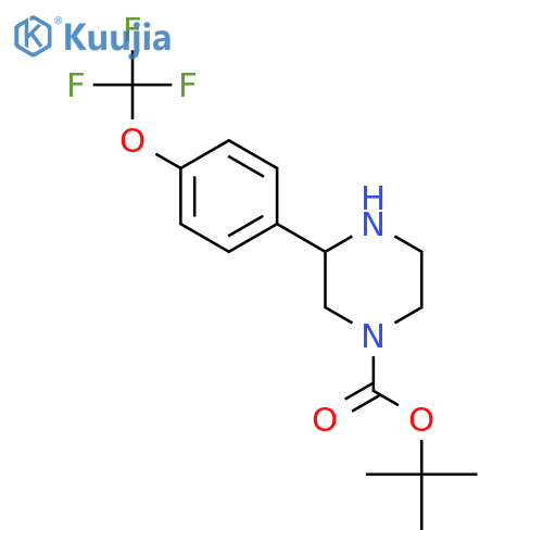 tert-butyl 3-4-(trifluoromethoxy)phenylpiperazine-1-carboxylate structure