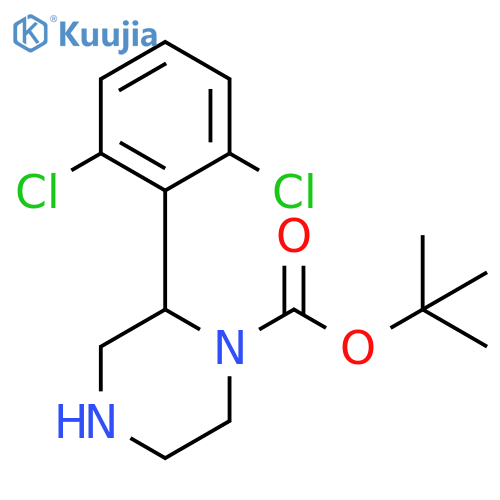 tert-butyl 2-(2,6-dichlorophenyl)piperazine-1-carboxylate structure