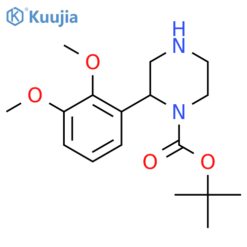 Tert-butyl 2-(2,3-dimethoxyphenyl)piperazine-1-carboxylate structure