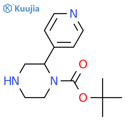 Tert-butyl 2-(pyridin-4-YL)piperazine-1-carboxylate structure