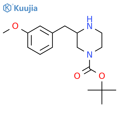 2-(3-Methoxybenzyl)-4-(tert-butoxycarbonyl)piperazine structure