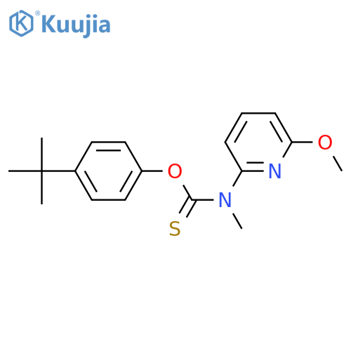 Carbamothioic acid,(6-methoxy-2-pyridinyl)methyl-, O-[4-(1,1-dimethylethyl)phenyl] ester (9CI) structure