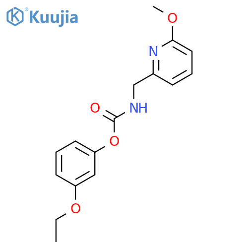 Carbamic acid, (6-methoxy-2-pyridinyl)methyl-, 3-ethoxyphenyl ester structure