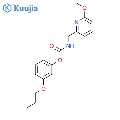 Carbamic acid, (6-methoxy-2-pyridinyl)methyl-, 3-butoxyphenyl ester structure