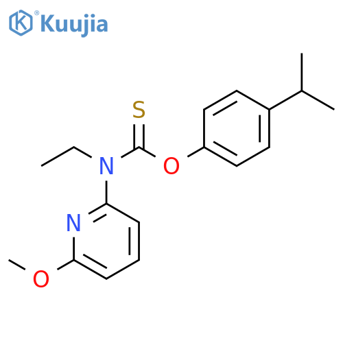 Carbamothioic acid, ethyl(6-methoxy-2-pyridinyl)-, O-[4-(1-methylethyl)phenyl] ester (9CI) structure