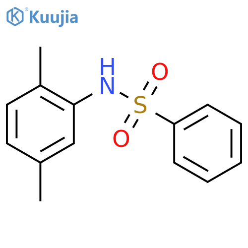 Benzenesulfonamide, N-(2,5-dimethylphenyl)- structure