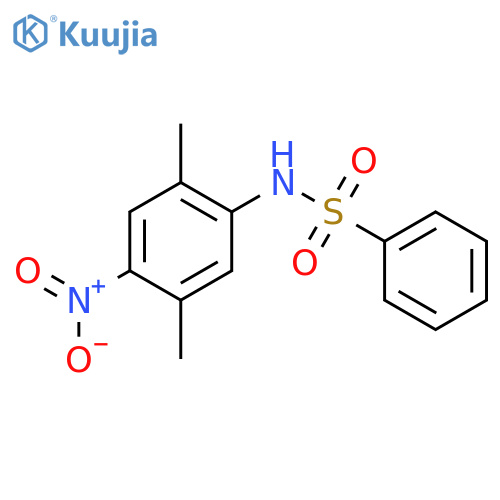 Benzenesulfonamide, N-(2,5-dimethyl-4-nitrophenyl)- structure