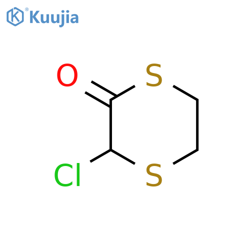 1,4-Dithian-2-one, 3-chloro- structure