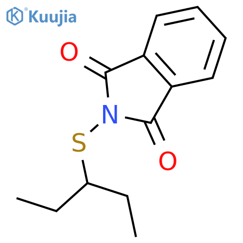 1H-Isoindole-1,3(2H)-dione, 2-[(1-ethylpropyl)thio]- structure