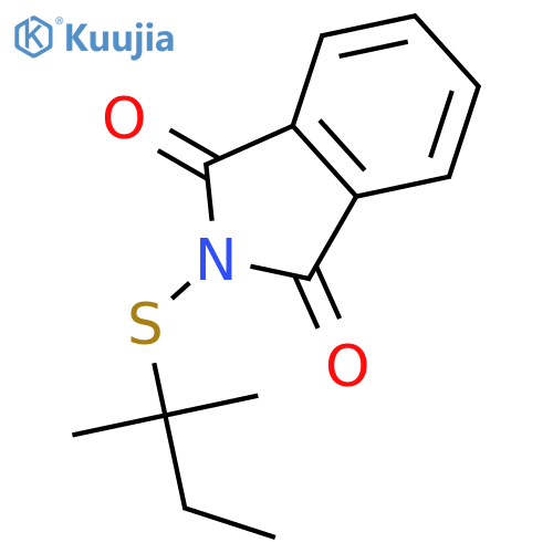 1H-Isoindole-1,3(2H)-dione, 2-[(1,1-dimethylpropyl)thio]- structure