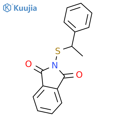 1H-Isoindole-1,3(2H)-dione, 2-[(1-phenylethyl)thio]- structure