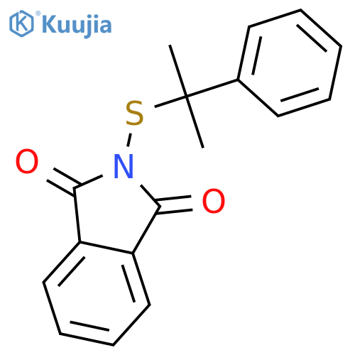 1H-Isoindole-1,3(2H)-dione, 2-[(1-methyl-1-phenylethyl)thio]- structure