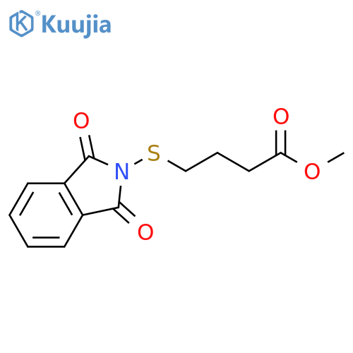 Butanoic acid, 4-[(1,3-dihydro-1,3-dioxo-2H-isoindol-2-yl)thio]-, methylester structure