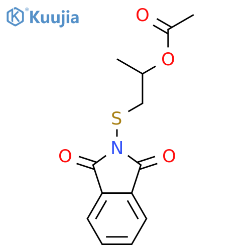1H-Isoindole-1,3(2H)-dione, 2-[[2-(acetyloxy)propyl]thio]- structure