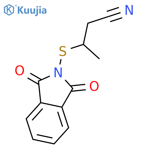 1H-Isoindole-1,3(2H)-dione, 2-[(2-cyano-1-methylethyl)thio]- structure