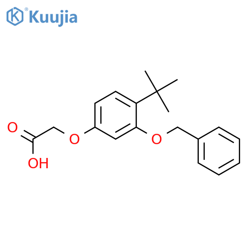 Acetic acid, [4-(1,1-dimethylethyl)-3-(phenylmethoxy)phenoxy]- structure