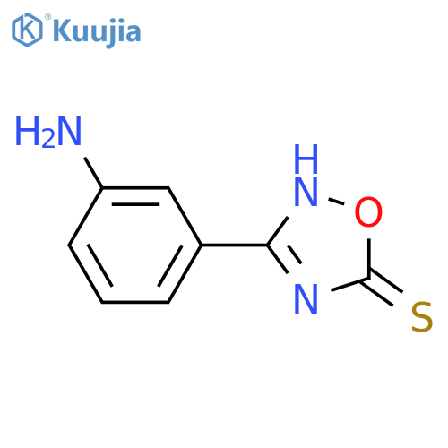 1,2,4-Oxadiazole-5(2H)-thione, 3-(3-aminophenyl)- structure
