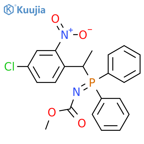 Carbamic acid,[[1-(4-chloro-2-nitrophenyl)ethyl]diphenylphosphoranylidene]-, methylester structure