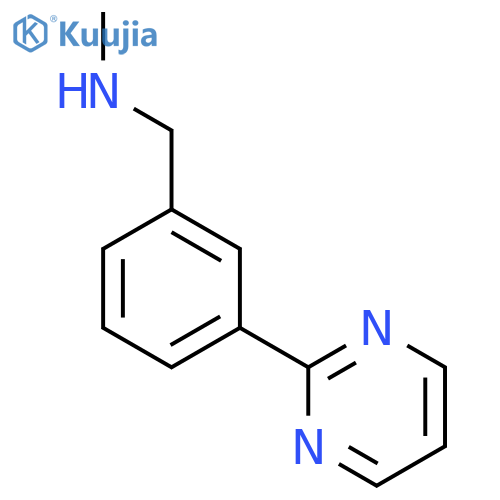 N-methyl-3-pyrimidin-2-ylbenzylamine structure