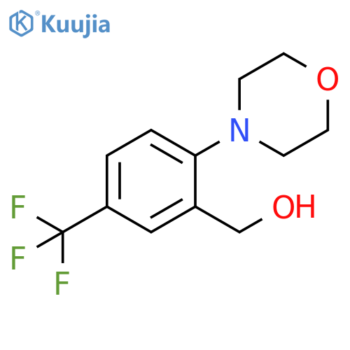 Benzenemethanol,2-(4-morpholinyl)-5-(trifluoromethyl)- structure