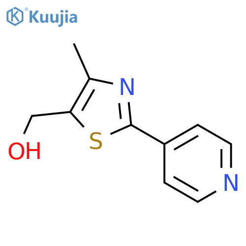 (4-Methyl-2-(pyridin-4-yl)thiazol-5-yl)methanol structure