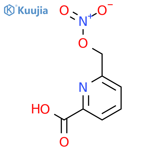2-Pyridinecarboxylic acid, 6-[(nitrooxy)methyl]- structure