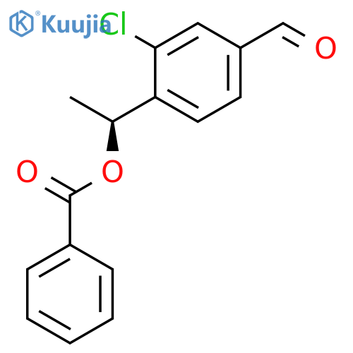 BENZALDEHYDE, 4-[(1S)-1-(BENZOYLOXY)ETHYL]-3-CHLORO- structure