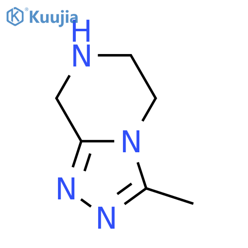 3-methyl-5H,6H,7H,8H-[1,2,4]triazolo[4,3-a]pyrazine structure