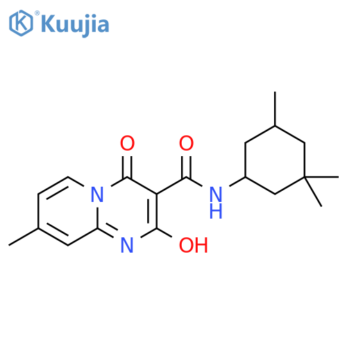 2-hydroxy-8-methyl-4-oxo-N-(3,3,5-trimethylcyclohexyl)-4H-pyrido1,2-apyrimidine-3-carboxamide structure