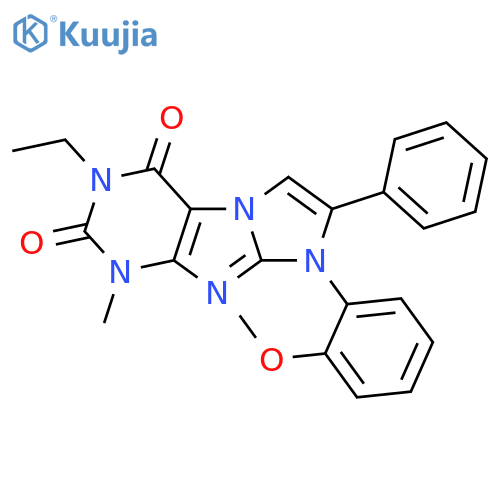 3-ethyl-8-(2-methoxyphenyl)-1-methyl-7-phenyl-1H,2H,3H,4H,8H-imidazo1,2-gpurine-2,4-dione structure