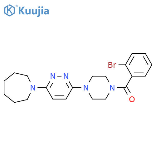1-{6-4-(2-bromobenzoyl)piperazin-1-ylpyridazin-3-yl}azepane structure