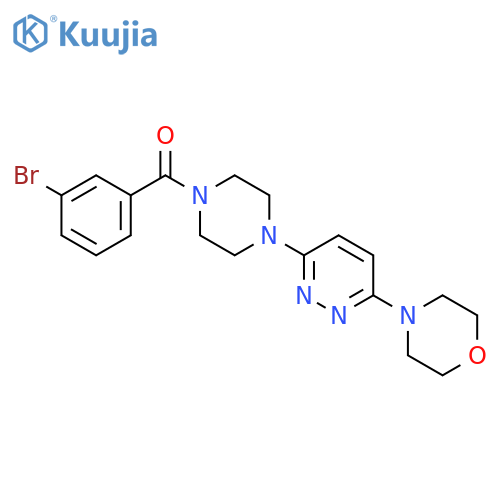 4-{6-4-(3-bromobenzoyl)piperazin-1-ylpyridazin-3-yl}morpholine structure