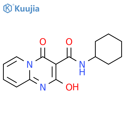 N-cyclohexyl-2-hydroxy-4-oxo-4H-pyrido1,2-apyrimidine-3-carboxamide structure