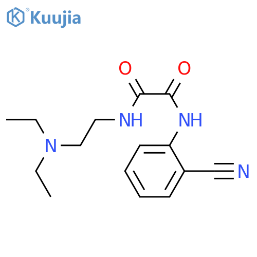 N'-(2-cyanophenyl)-N-2-(diethylamino)ethylethanediamide structure