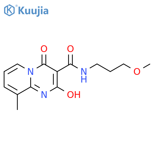 2-hydroxy-N-(3-methoxypropyl)-9-methyl-4-oxo-4H-pyrido1,2-apyrimidine-3-carboxamide structure