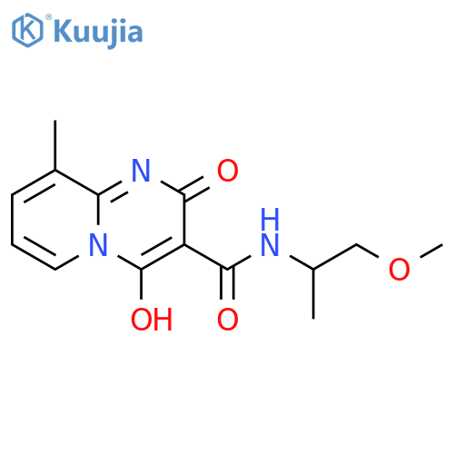 2-hydroxy-N-(1-methoxypropan-2-yl)-9-methyl-4-oxo-4H-pyrido1,2-apyrimidine-3-carboxamide structure