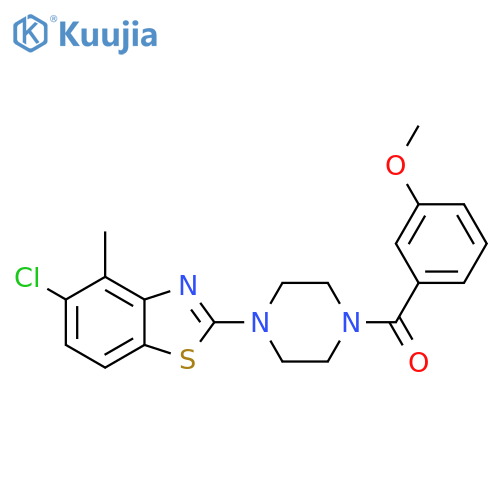 5-chloro-2-4-(3-methoxybenzoyl)piperazin-1-yl-4-methyl-1,3-benzothiazole structure