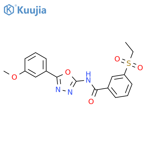3-(ethanesulfonyl)-N-5-(3-methoxyphenyl)-1,3,4-oxadiazol-2-ylbenzamide structure