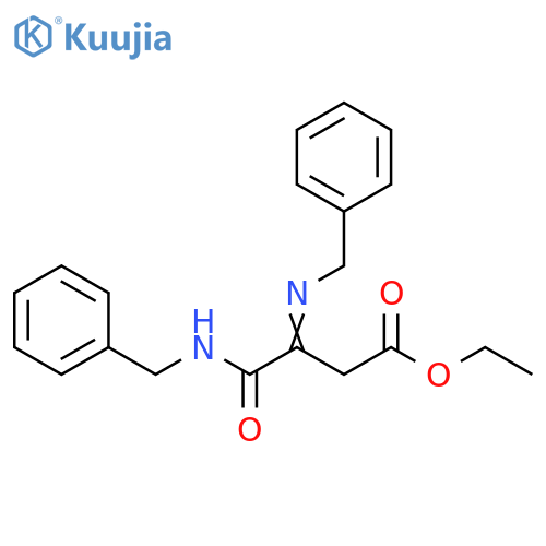 Butanoic acid, 4-oxo-4-[(phenylmethyl)amino]-3-[(phenylmethyl)imino]-,ethyl ester structure