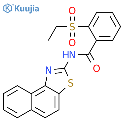 2-(ethanesulfonyl)-N-{naphtho1,2-d1,3thiazol-2-yl}benzamide structure